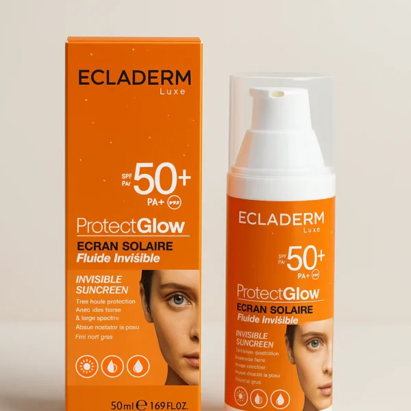 ECLADERM LUXE PROTECT GLOW ÉCRAN SOLAIRE SPF50+ INVISIBE CLAIR 50ML !