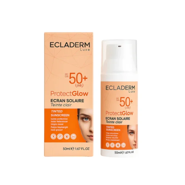 ECLADERM LUXE PROTECT GLOW ÉCRAN SOLAIRE SPF50+ TEINTE CLAIR 50ML !