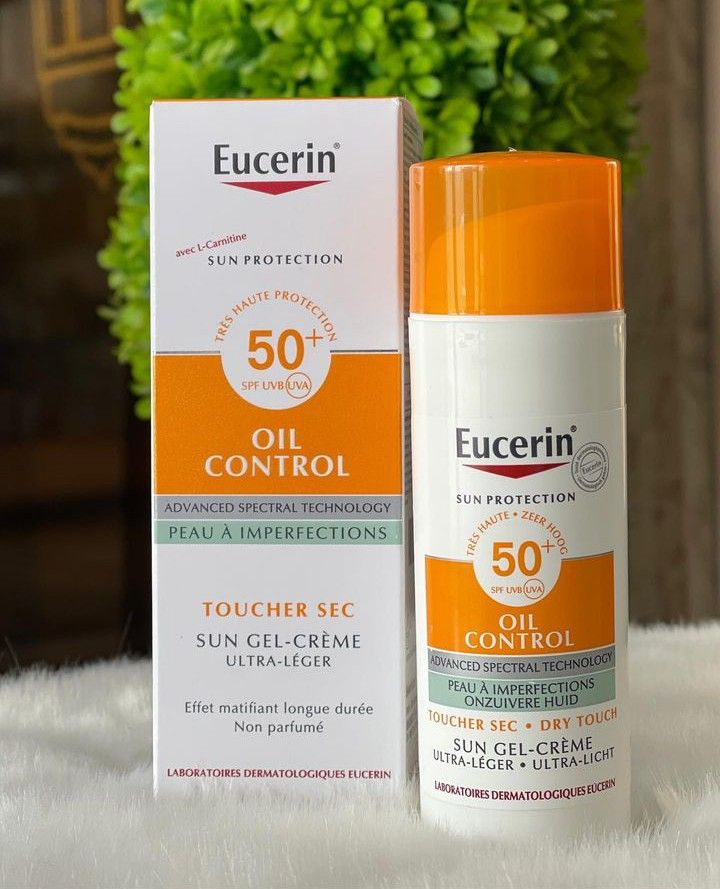 Eucerin Sun Protection Oil Control Gel-Crème Solaire Toucher Sec Spf50+ – 50ml