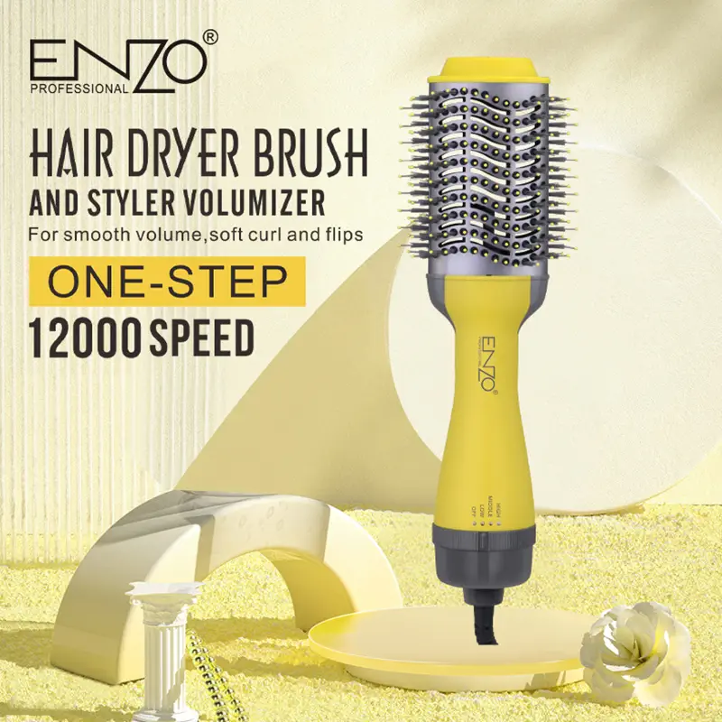ENZO EN-4129 One-Step Styler 2-en-1 Brosse & Sèche-Cheveux – Image 3