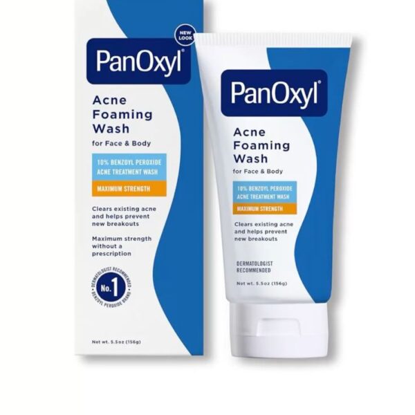 PanOxyl Nettoyant moussant contre l'acné, Peroxyde de benzoyle 10 % - 156g