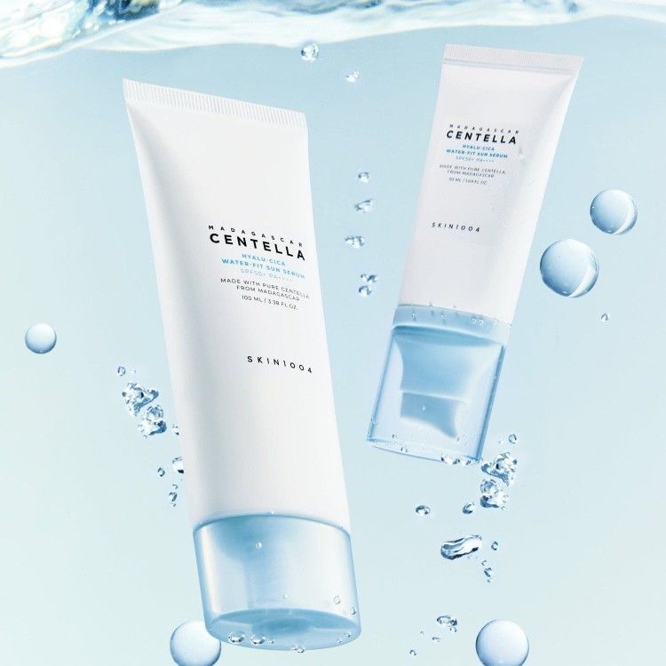 SKIN1004 - MADAGASCAR CENTELLA HYALU-CICA WATER-FIT SUN SERUM SPF50ML – Image 4